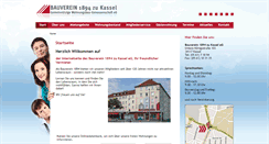 Desktop Screenshot of bauverein1894.de