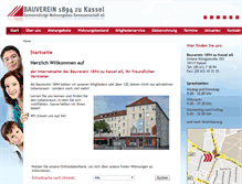 Tablet Screenshot of bauverein1894.de